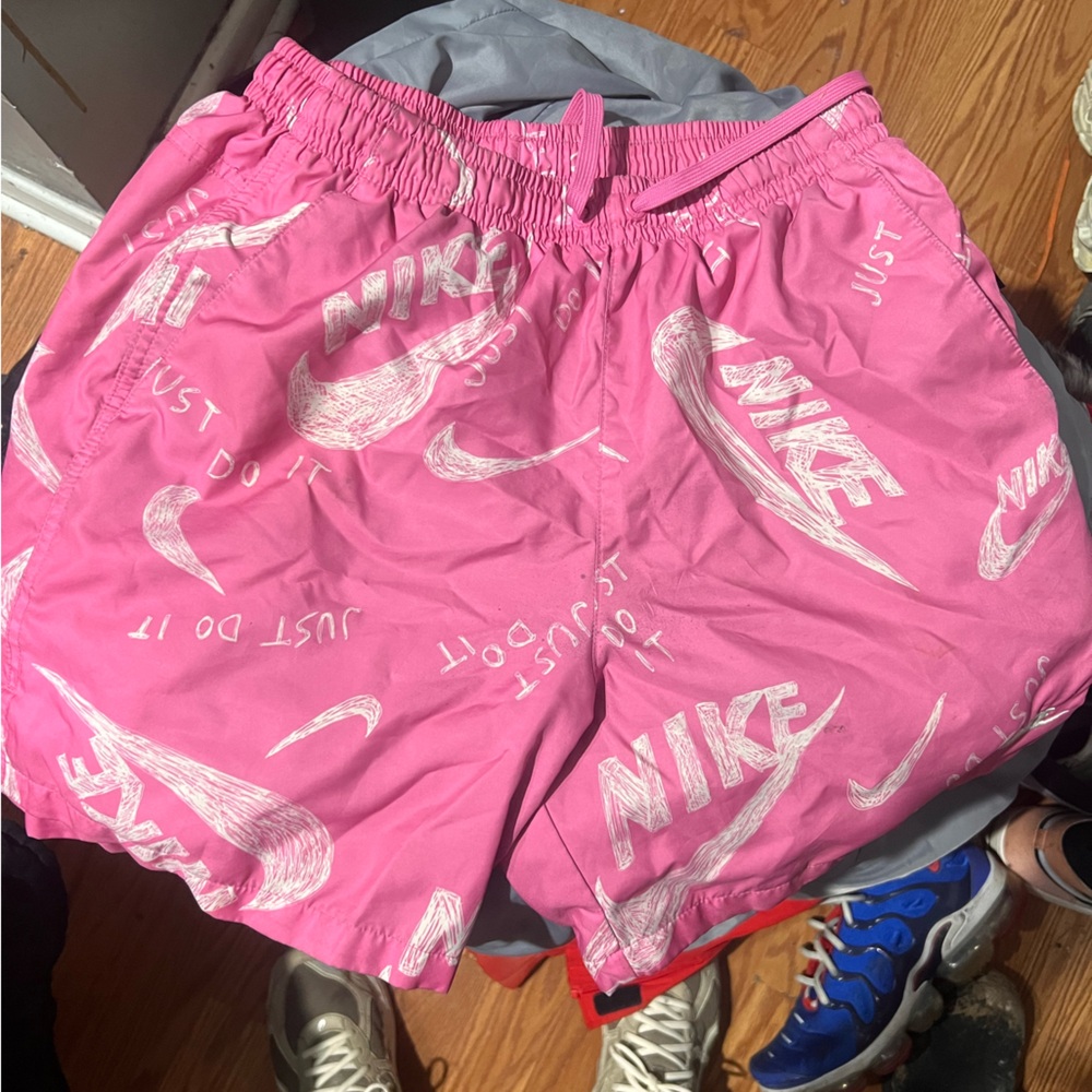 Pink Nike shorts